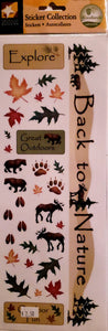 American traditional design -  stickers - woodlands icons