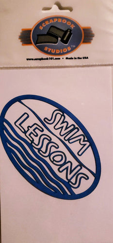 Scrapbook 101 - laser cut design - swim lessons