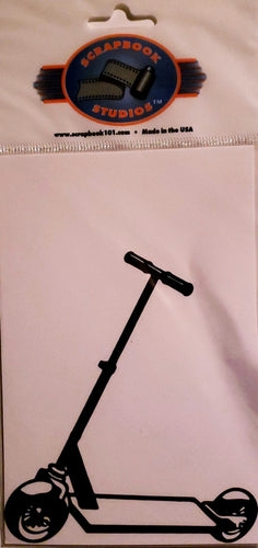 Scrapbook 101 - laser cut design - scooter
