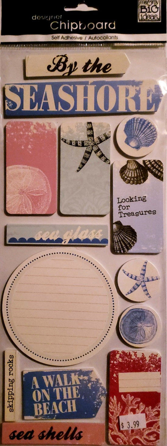 Me and my big ideas MAMBI - chipboard sticker sheets - by the seashore