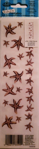 Royal Langnickel - rub on transfers - starfish borders
