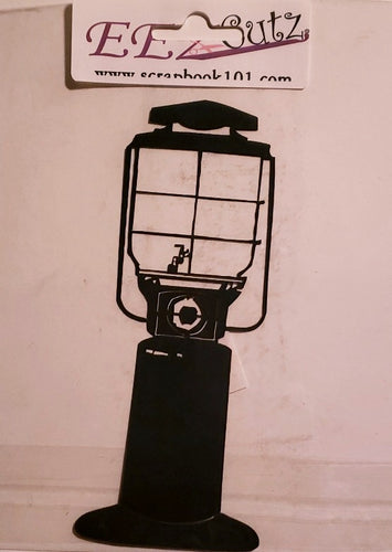 Eez cuts  - laser cut   - camping lantern green silhouette