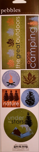 Pebbles Inc -  cardstock sticker - camping