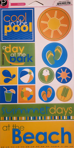 Pebbles Inc -  cardstock sticker - summer days