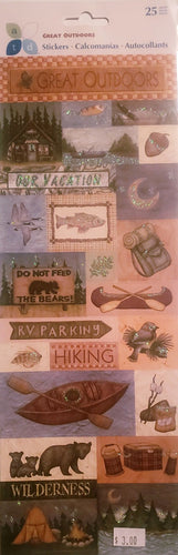 AtD momenta - stickers - great outdoors embossed glitter