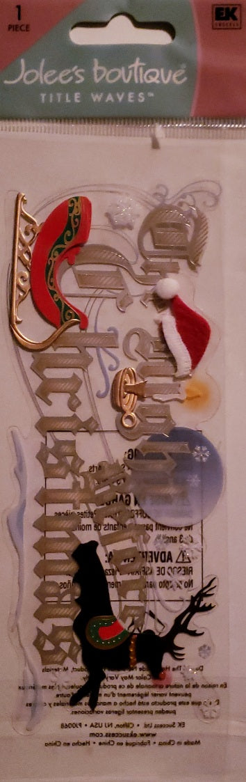 Jolee's Boutique Dimensional Sticker  - title pack -  The night before Christmas