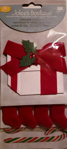 Jolee's Boutique Dimensional Sticker  - large pack - value pack assortment present stocking candy cane
