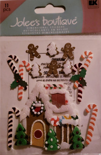 Jolee's Boutique Dimensional Sticker  - small pack - Gingerbread house