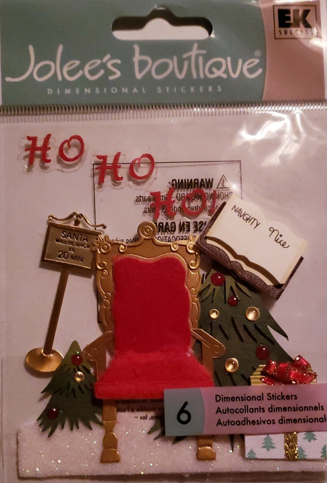 Jolee's Boutique Dimensional Sticker  - small pack - mall Santa