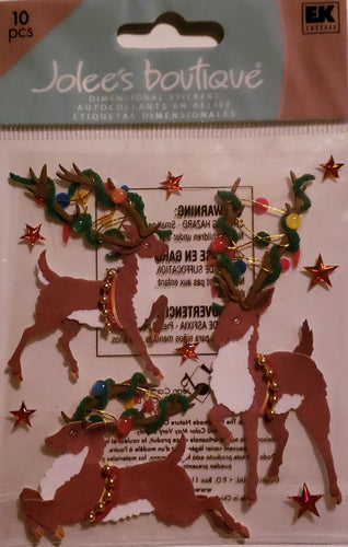 Jolee's Boutique Dimensional Sticker  - small pack - reindeer tree