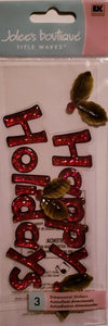 Jolee's Boutique Dimensional Sticker  - title pack -  Happy Holidays