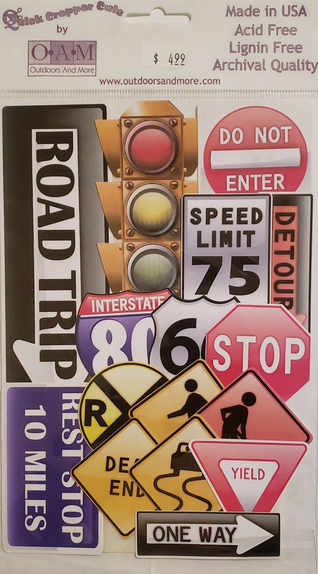 Outdoors and more - Quick cropper cuts - road trip signs – Dies...to ...