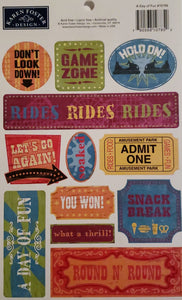 Karen Foster - cardstock stickers sheet - a day of fun