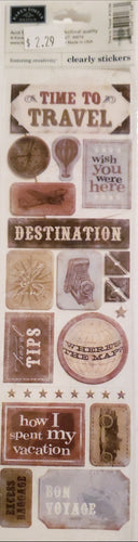 Karen Foster - clearly stickers - time to travel