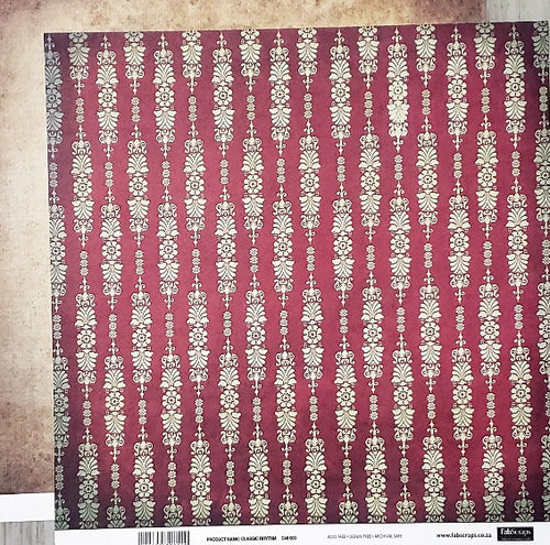 FabScraps Double Sided card stock paper 12 x 12 - classic rhythm