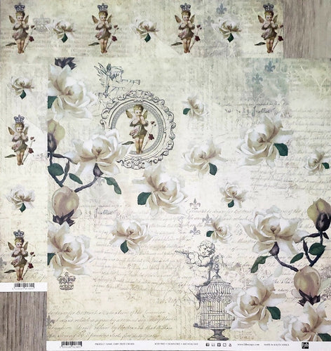 Fab scraps -  double Sided paper 12 x 12 - Fairy Dust Cherubs