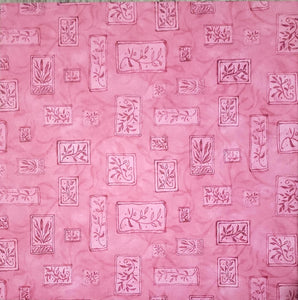 Karen Foster -  single Sided paper 12 x 12 - pink flower squares