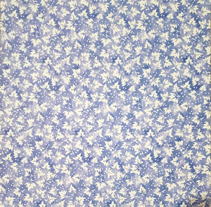 Karen Foster -  single Sided paper 12 x 12 -  white ivy leaves on blue background