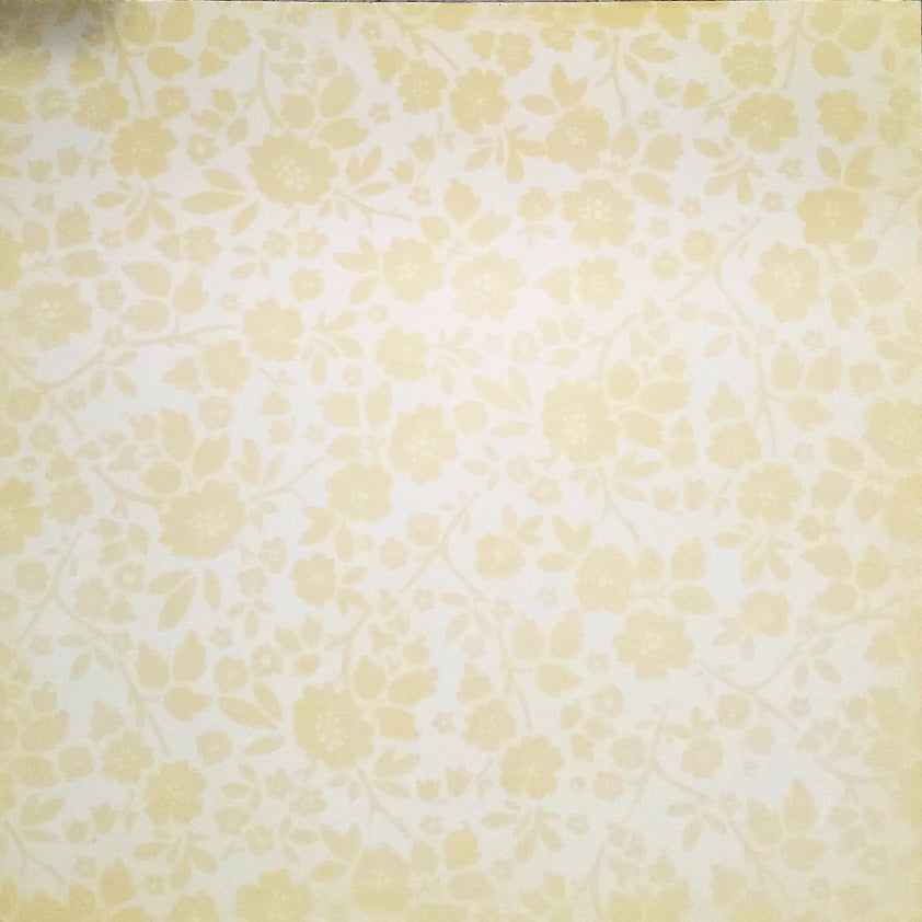 Karen Foster -  single Sided paper 12 x 12 - small yellow flowers