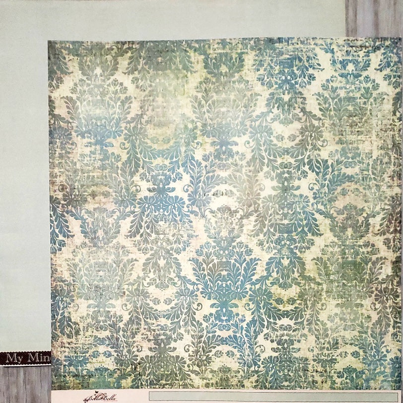 MME My Minds eye - Bella Bella -  double Sided paper 12 x 12 - French flea market