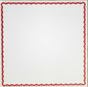 Me and my big ideas MAMBI -  single Sided card stock paper 12 x 12 - red with blue dot wave