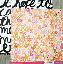 Load image into Gallery viewer, Studio Calico  - double sided paper 12 x 12 - print shop and then - ampersand and saying