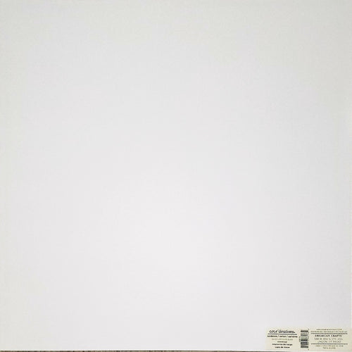 Core'dinations -  smooth solid color cardstock - 12 x 12 - snowcap white