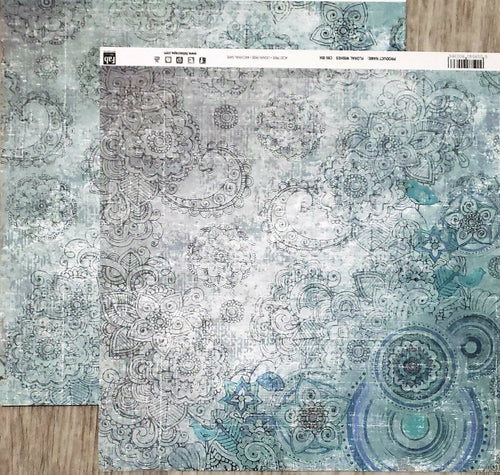 Fab scraps -  double Sided paper 12 x 12  - Floral wishes