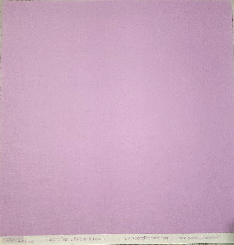 Core'dinations -  textured solid color cardstock - 12 x 12 - canvas wisteria