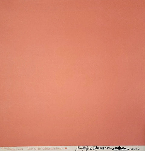 Core'dinations -  textured solid color cardstock - 12 x 12 - Tim Holtz Ranger Adirondack- mountain rose