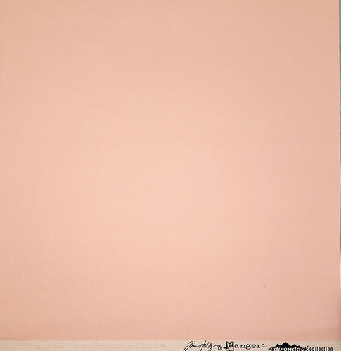 Core'dinations -  textured solid color cardstock - 12 x 12 - Tim Holtz Ranger Adirondack- Salmon