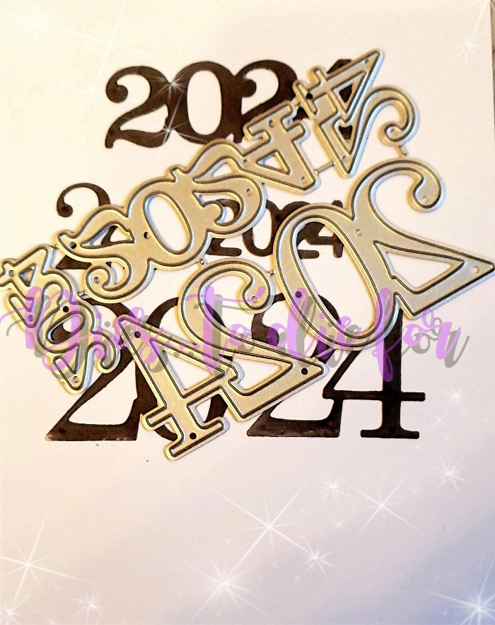 Dies ... to die for LLC metal cutting die - 2024 year set - New Years, Graduation