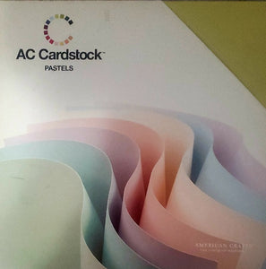 AC American Crafts cardstock Paper Pack 12"X12" 60 Pk - pastel  colors