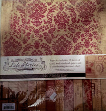 Load image into Gallery viewer, My Minds eye - 12 x 12 scrapbook page kit  - life stories reds