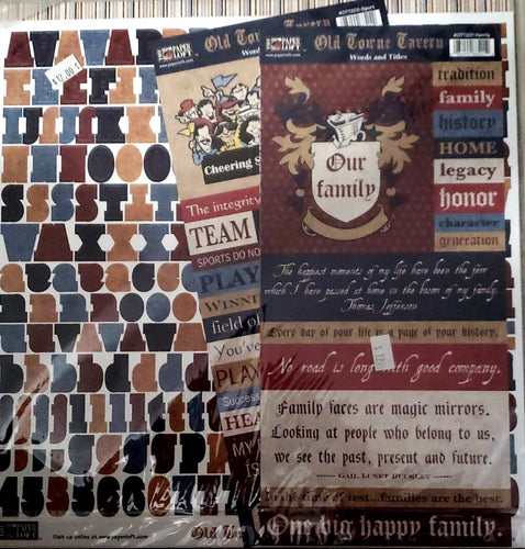 The paper loft - 12 x 12 scrapbook page kit  - old towne tavern