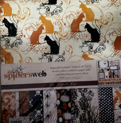 My Minds eye - 12 x 12 scrapbook page kit  - The spiders web