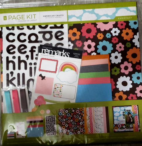 AC American Crafts - 12 x 12 scrapbook page kit - everyday