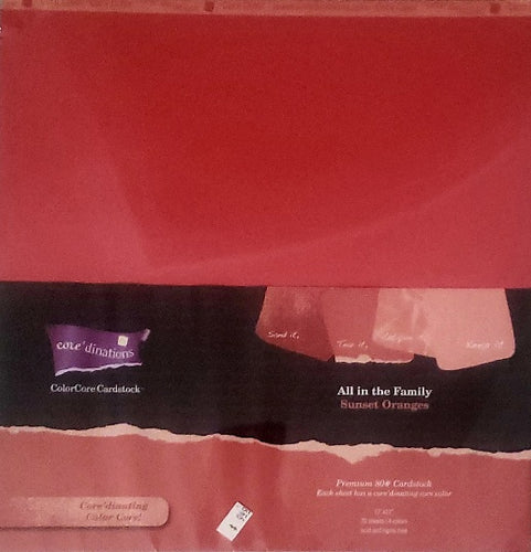 Core'dinations cardstock All in the family Paper Pack 12