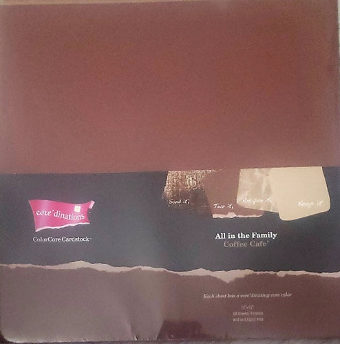Core'dinations cardstock All in the family Paper Pack 12