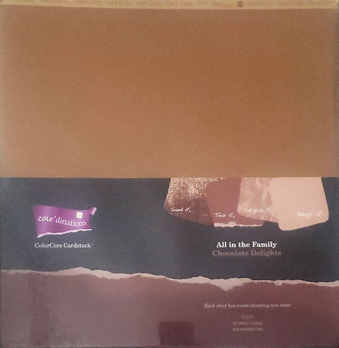 Core'dinations cardstock All in the family Paper Pack 12
