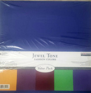 The paper company Paper Pack 12"X12" 25 Pk - fashion colors jewel tone