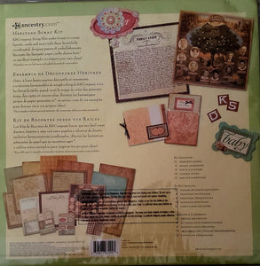 K and company Paper page kit 12"X12" - heritage