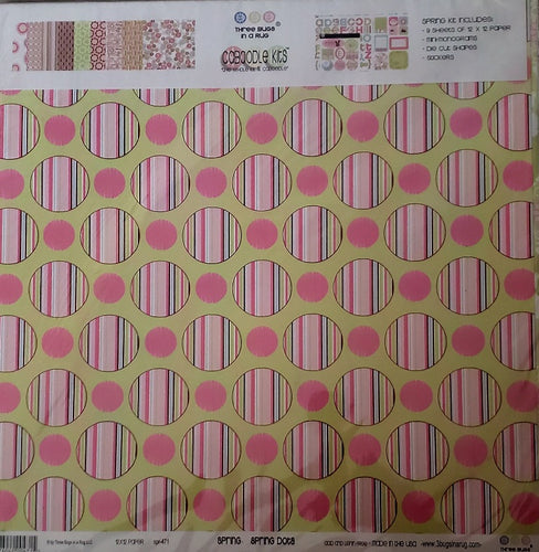 Three bugs in a rug - 12 x 12 page kit - spring