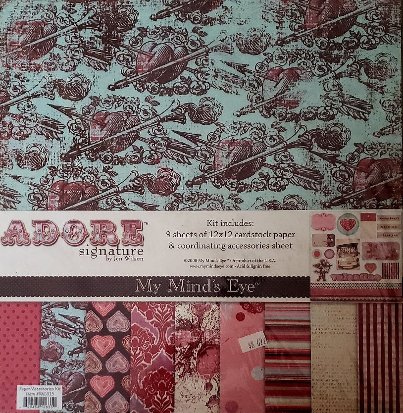 My Mind's Eye page kit paper pack - 12 x 12 - adore signature by Jen Wilson