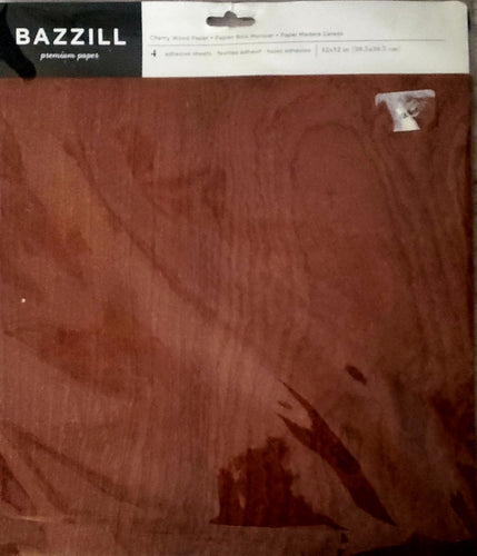 Bazzill wood grain look cardstock - 12 x 12 - cherry
