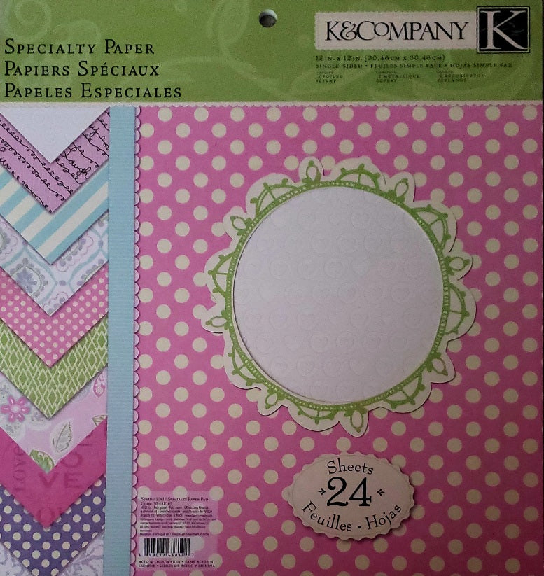 K and company Paper stack 12