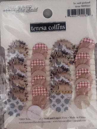 Teresa Collins  - paper garland - he said she said