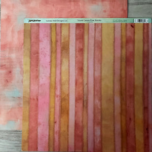 Paper adventures double sided paper 12 x 12 - island lagoon pink stripe