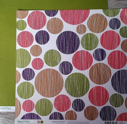 American crafts - double sided paper 12 x 12 -  Amplified saturday night fever