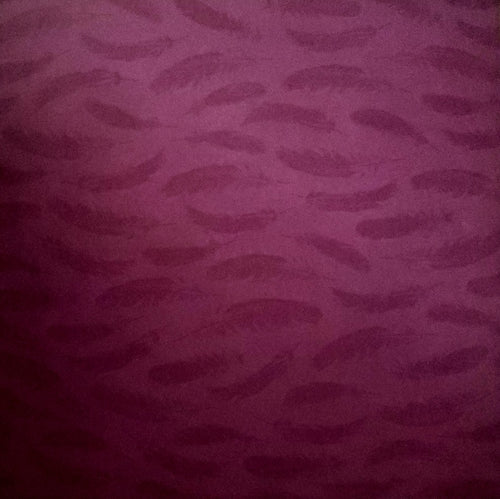 12 x 12 scrapbook single sided paper  - purple feathers